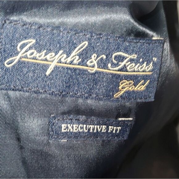 Joesph & Feiss Navy Sport Coat 44R Executive Fit - Picture 5 of 7